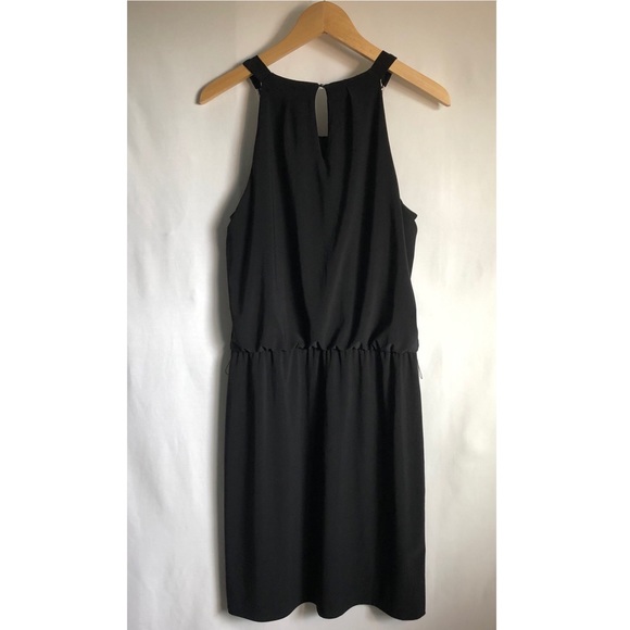 WHBM Black natural waist sleeveless dress - Picture 11 of 11